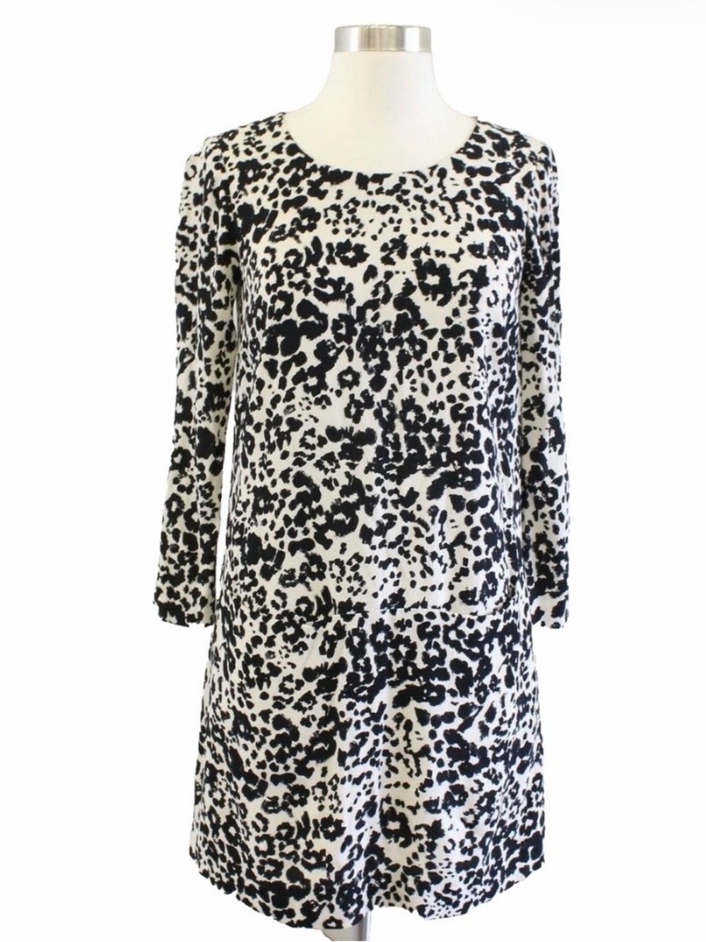 J. Crew Jules Shift Dress in Snowcat Leopard Print
